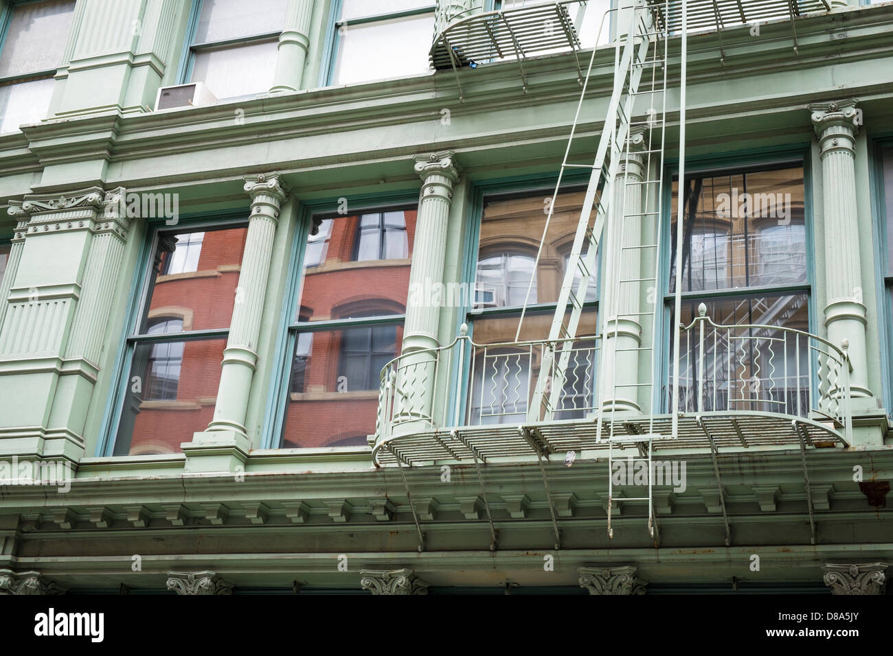Historic cast iron buildings in New York City's Soho District Stock ...