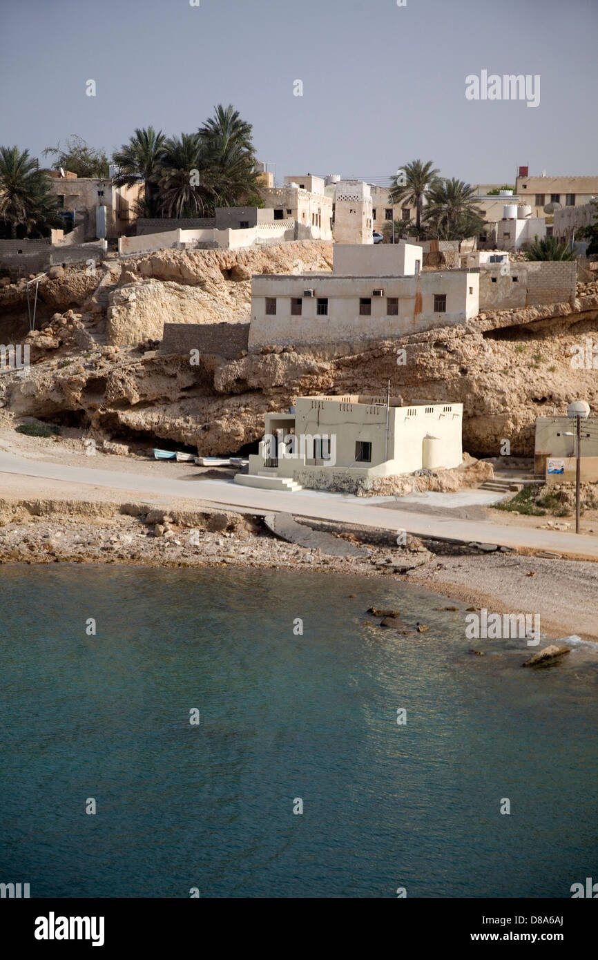Village near Mughsayl Beach, Oman. Stock Photo