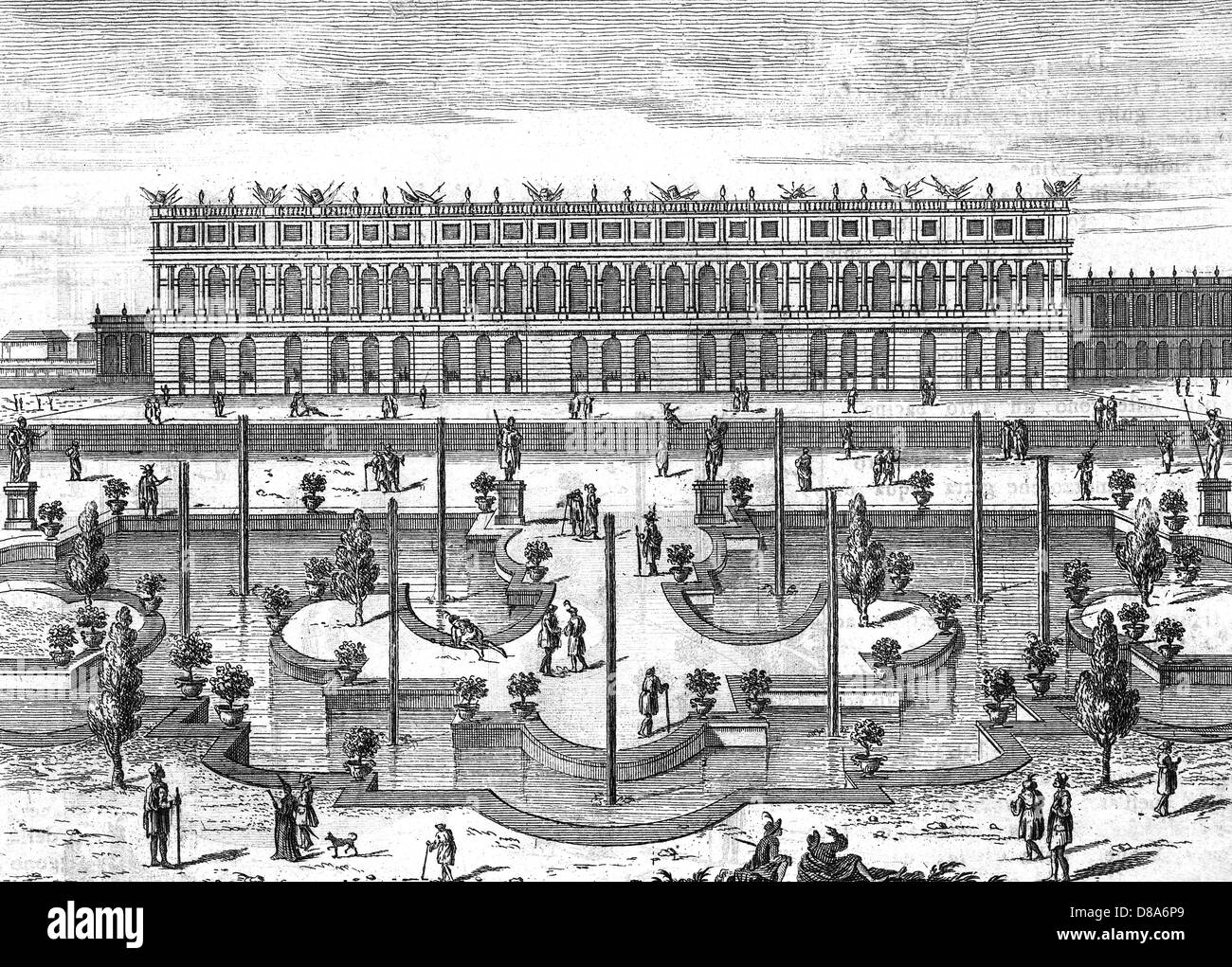 Louis xiv versailles garden Black and White Stock Photos & Images - Alamy