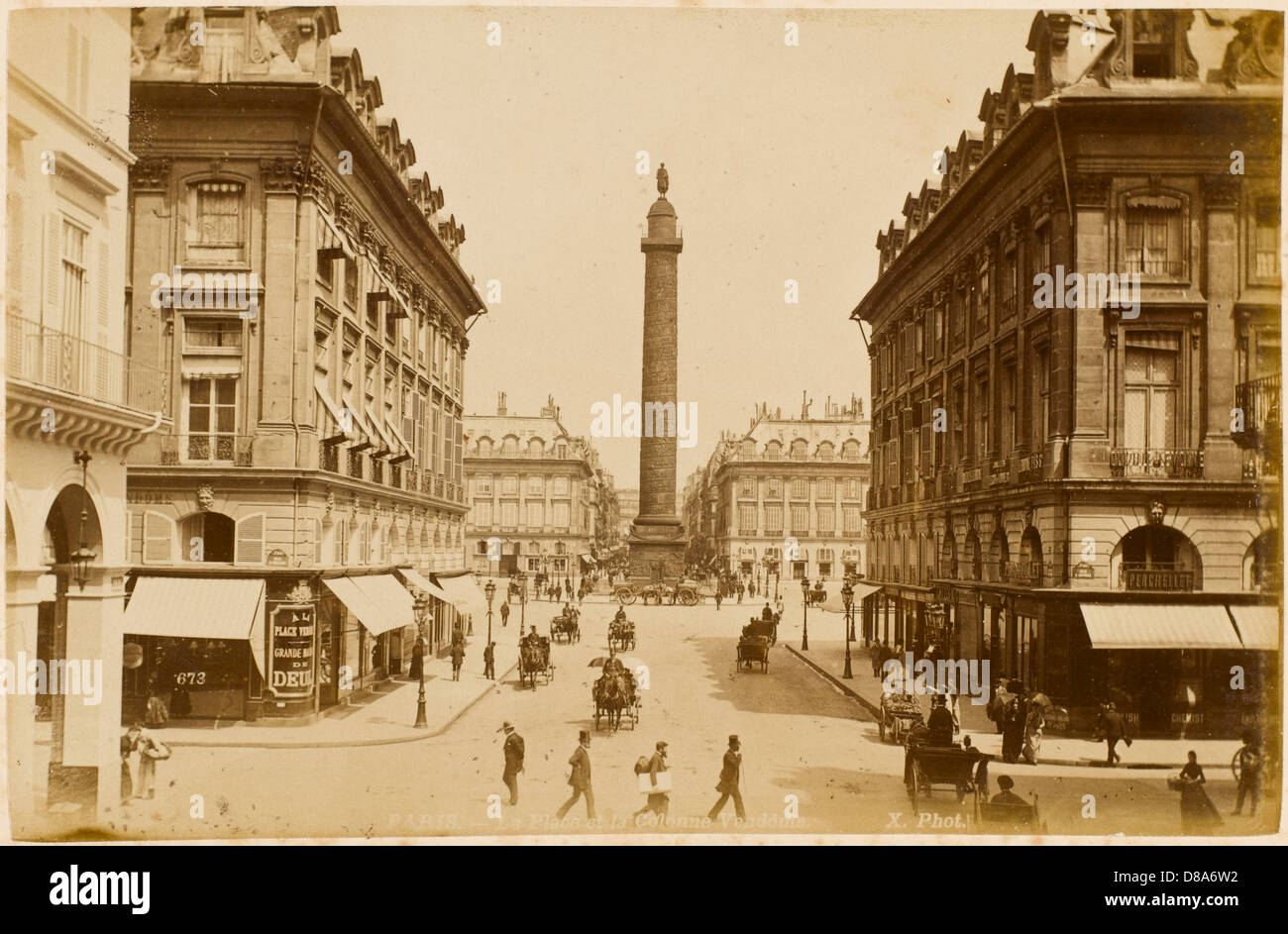 PARIS PLACE VENDOME Stock Photo
