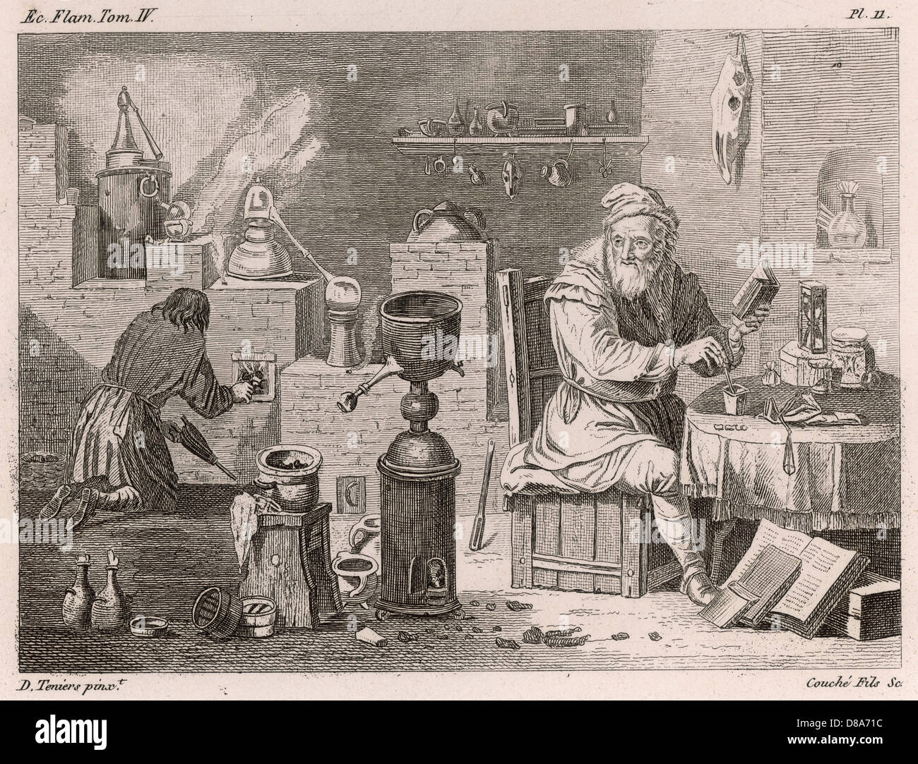 Alchemists Laboratory Stock Photo Alamy