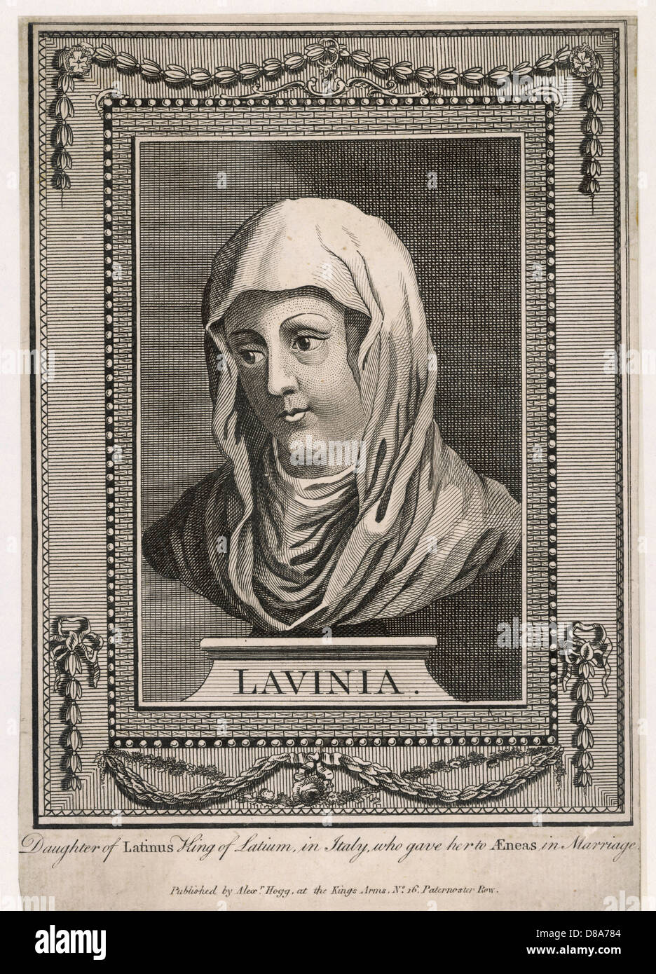 Aeneas' Wife Lavinia Stock Photo