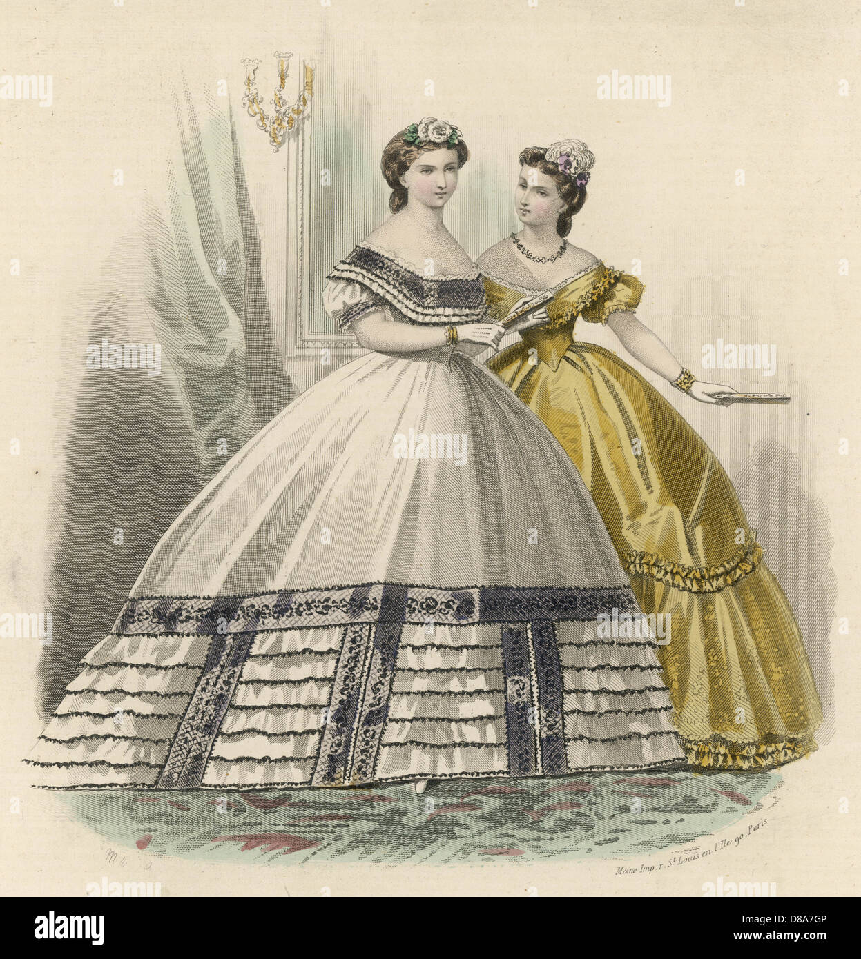 Costume January 1864 Stock Photo