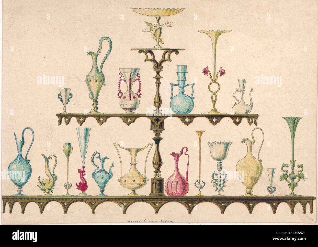 A DISPLAY OF VASES Stock Photo Alamy