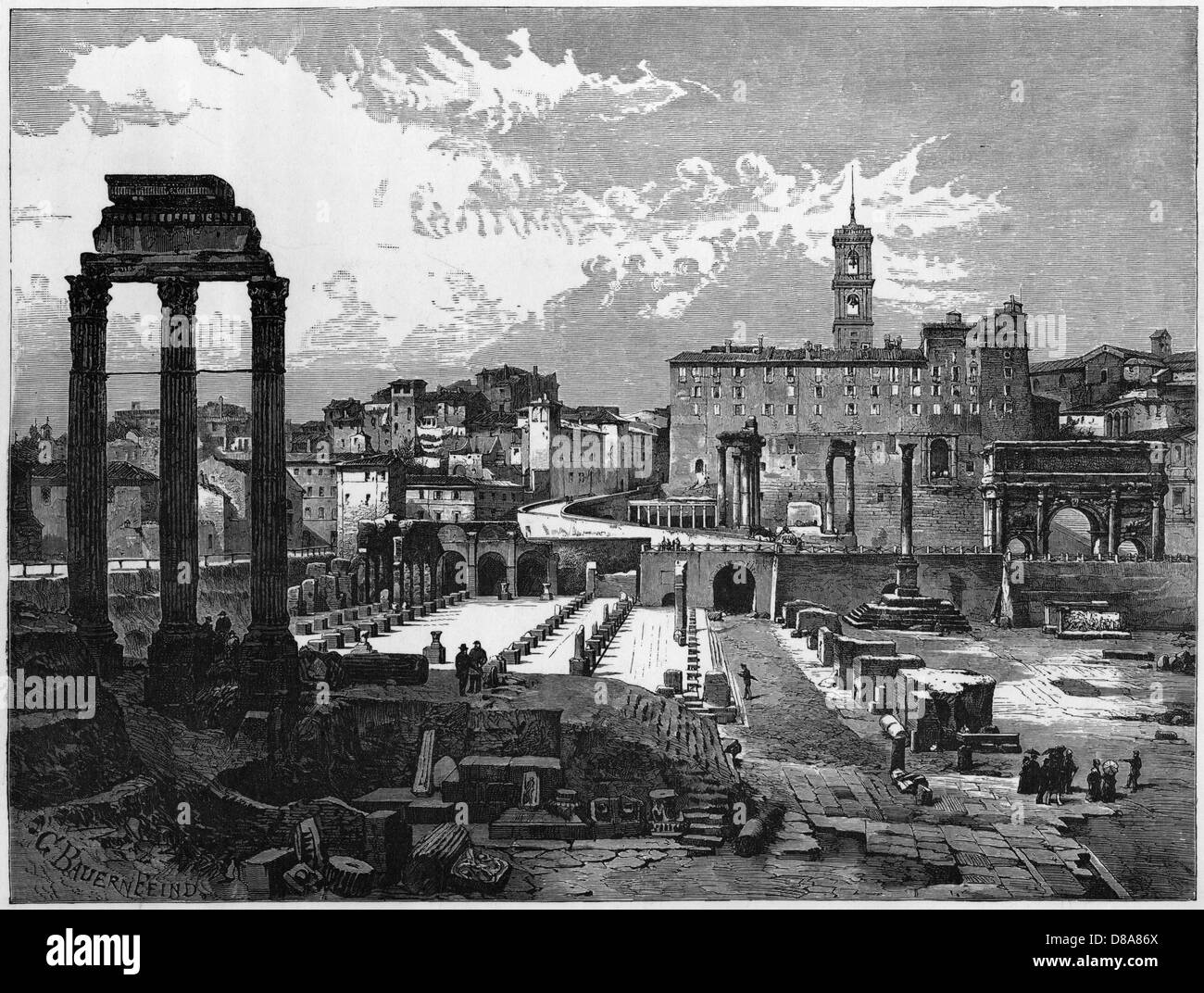 19th century rome Black and White Stock Photos & Images - Alamy