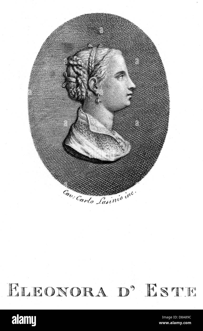 ELEONORA D'ESTE FERRARA Stock Photo