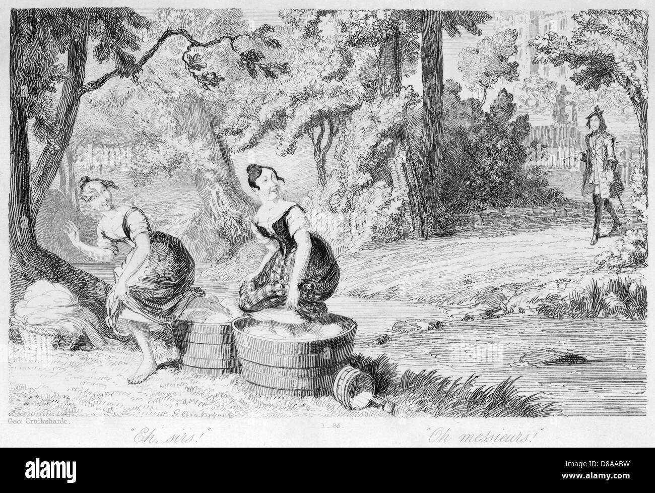 Women home laundry Black and White Stock Photos & Images - Alamy