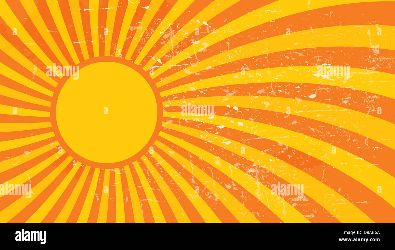 Orange hypnotic background. Vector illustration Stock Photo - Alamy