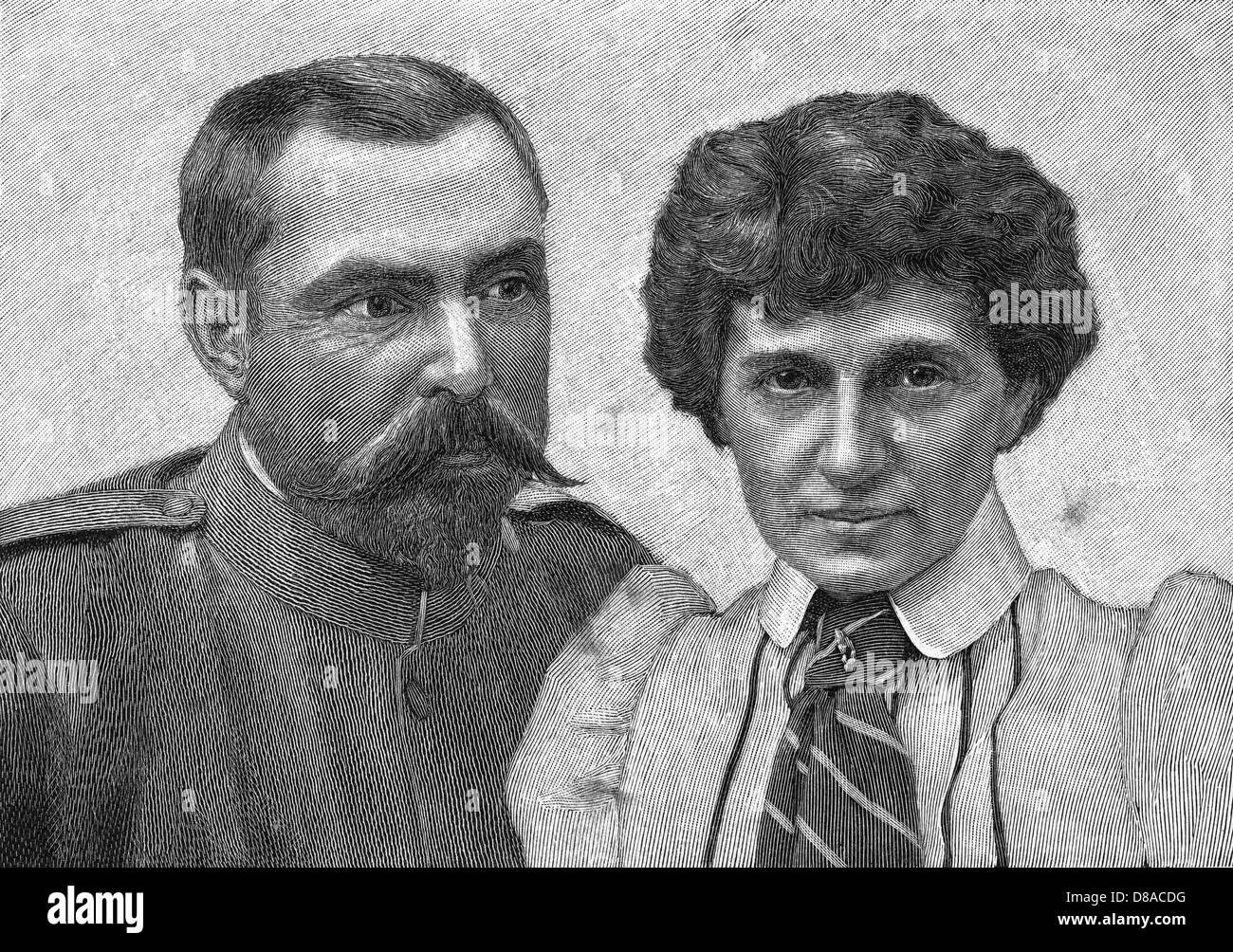 LOUIS BOTHA AND WIFE Stock Photo Alamy