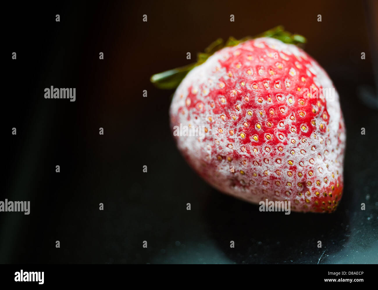 frozen Strawberry Stock Photo