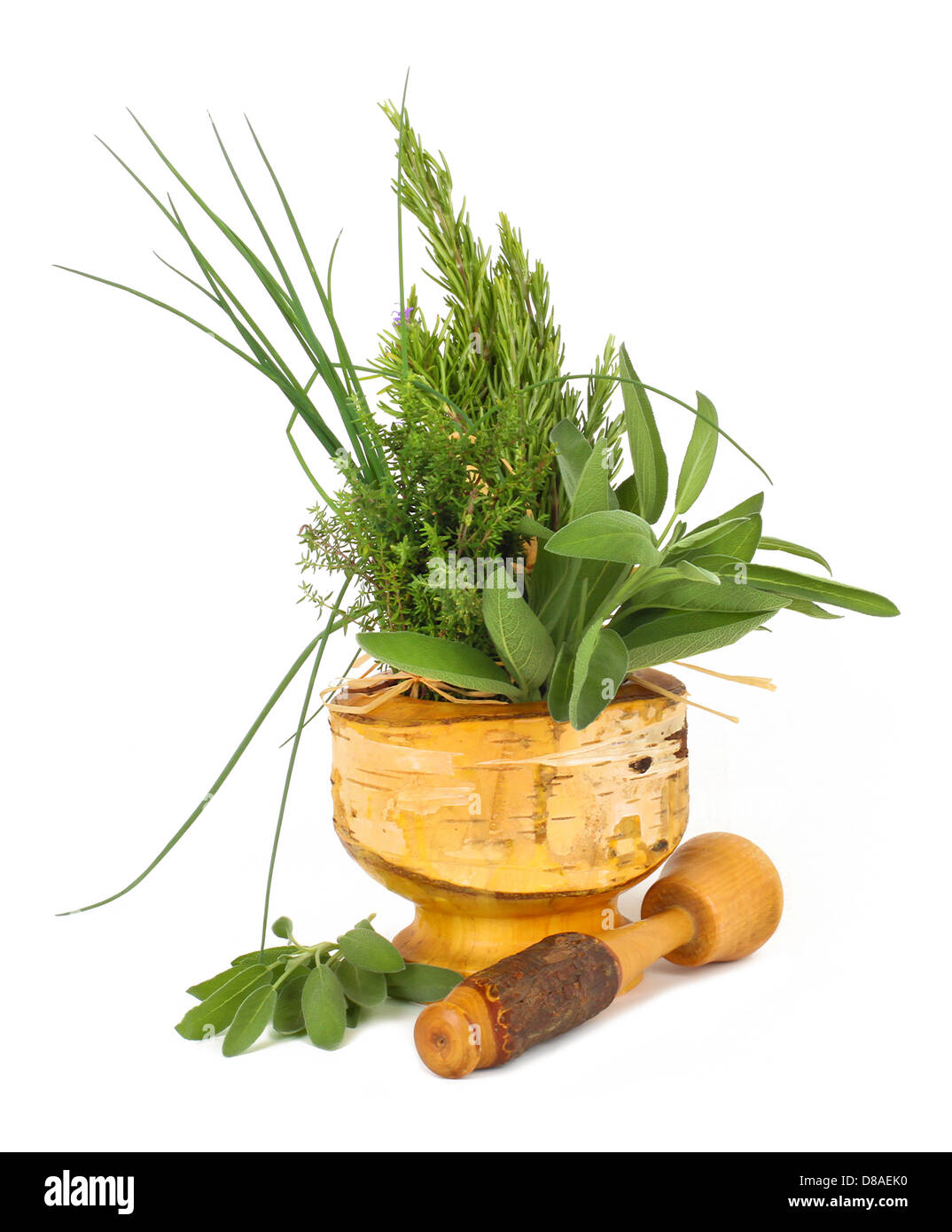 Healing herbs and edible flowers with mortar and pestle Stock Photo Alamy