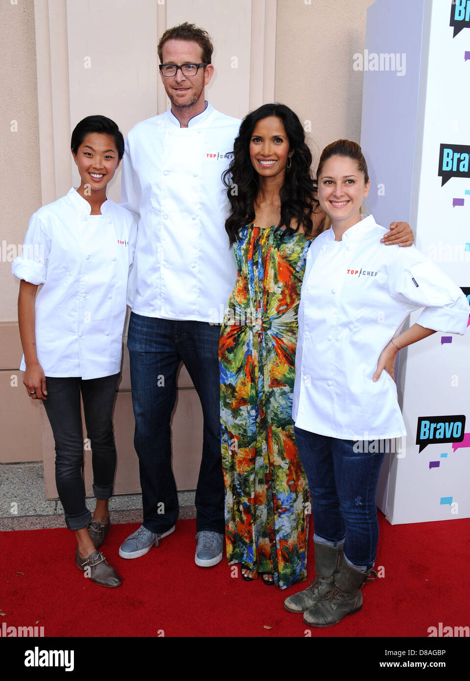 Los Angeles, California, USA. 22nd May 2013. Kristen Kish, CJ Jacobson, Padma Lakshmi, Brooke