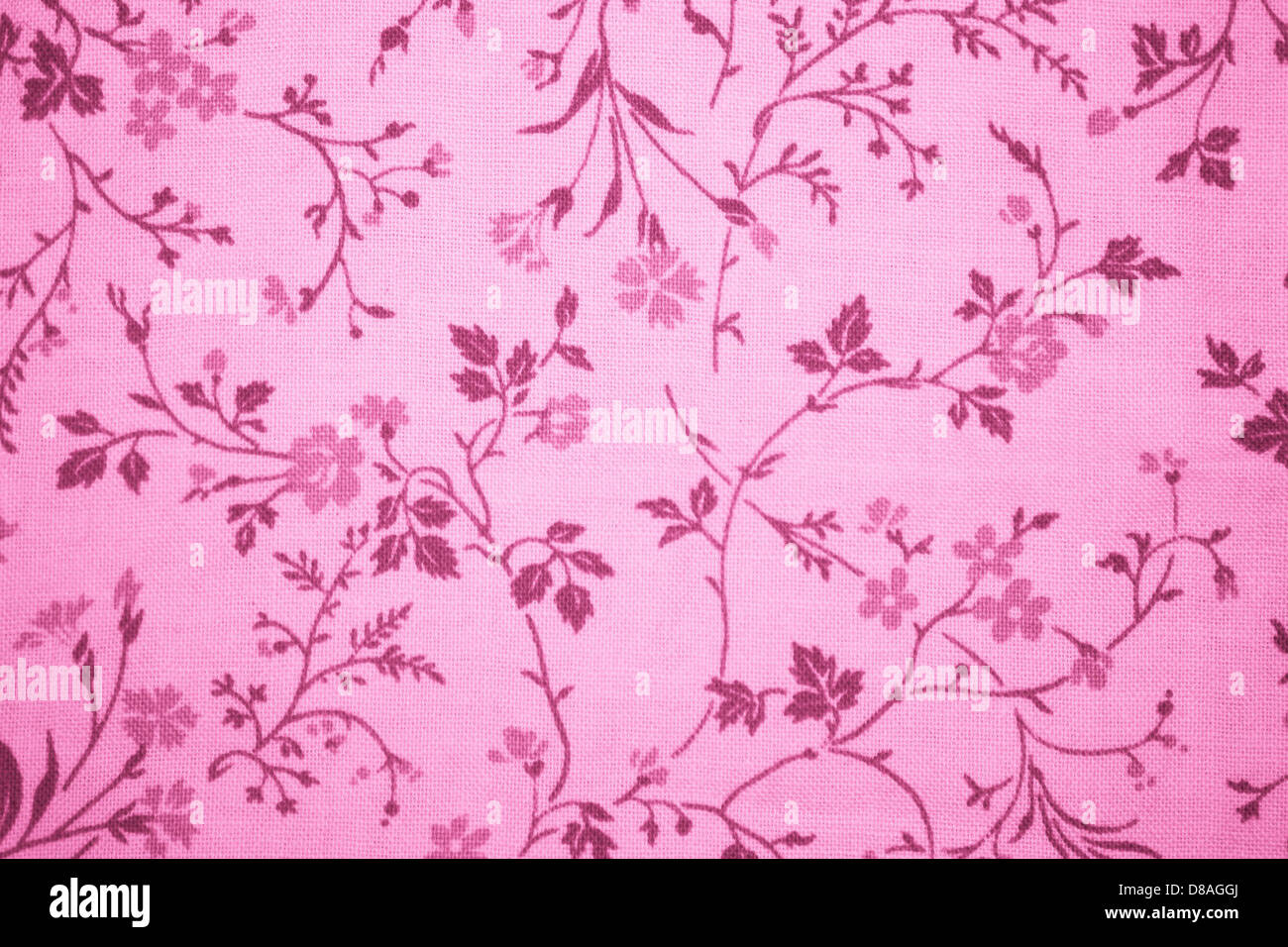 pink floral print fabric texture Stock Photo Alamy