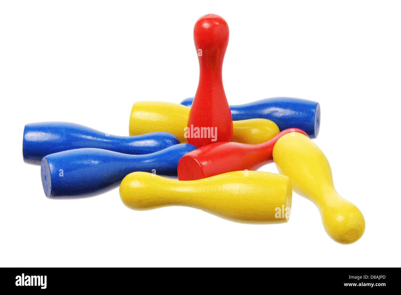 Miniature Bowling Pins Stock Photo Alamy
