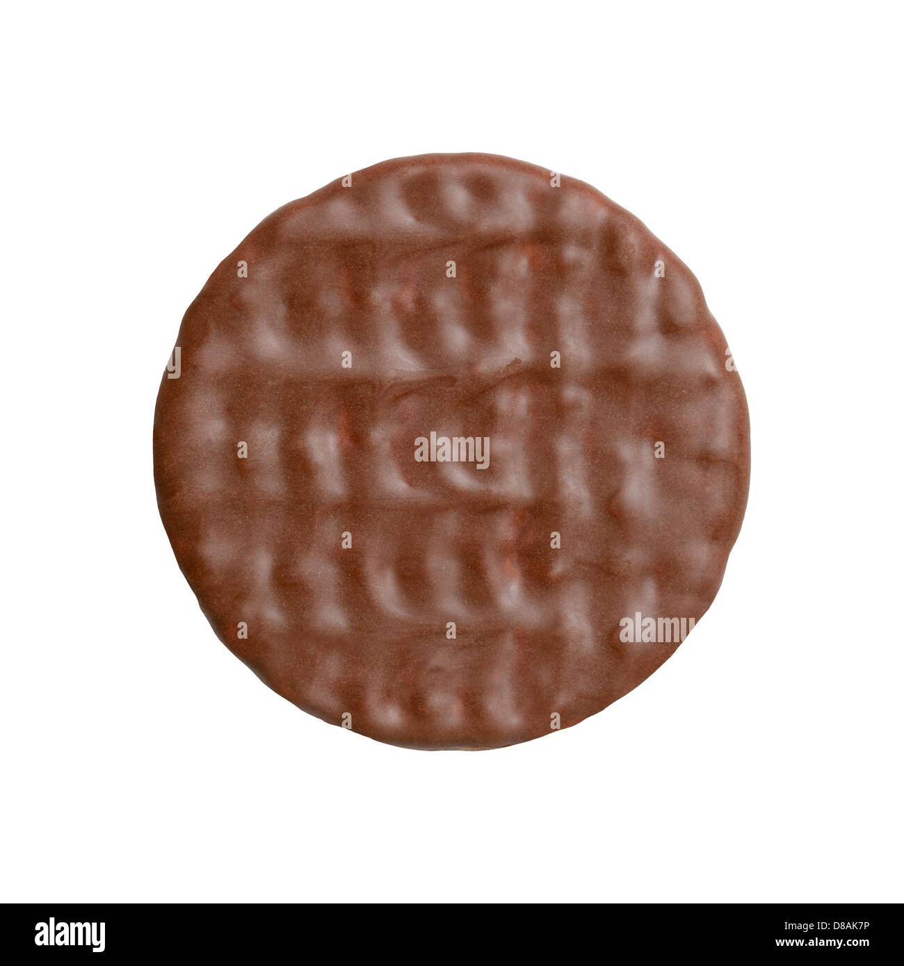 Chocolate Biscuit, Cut Out. Stock Photo