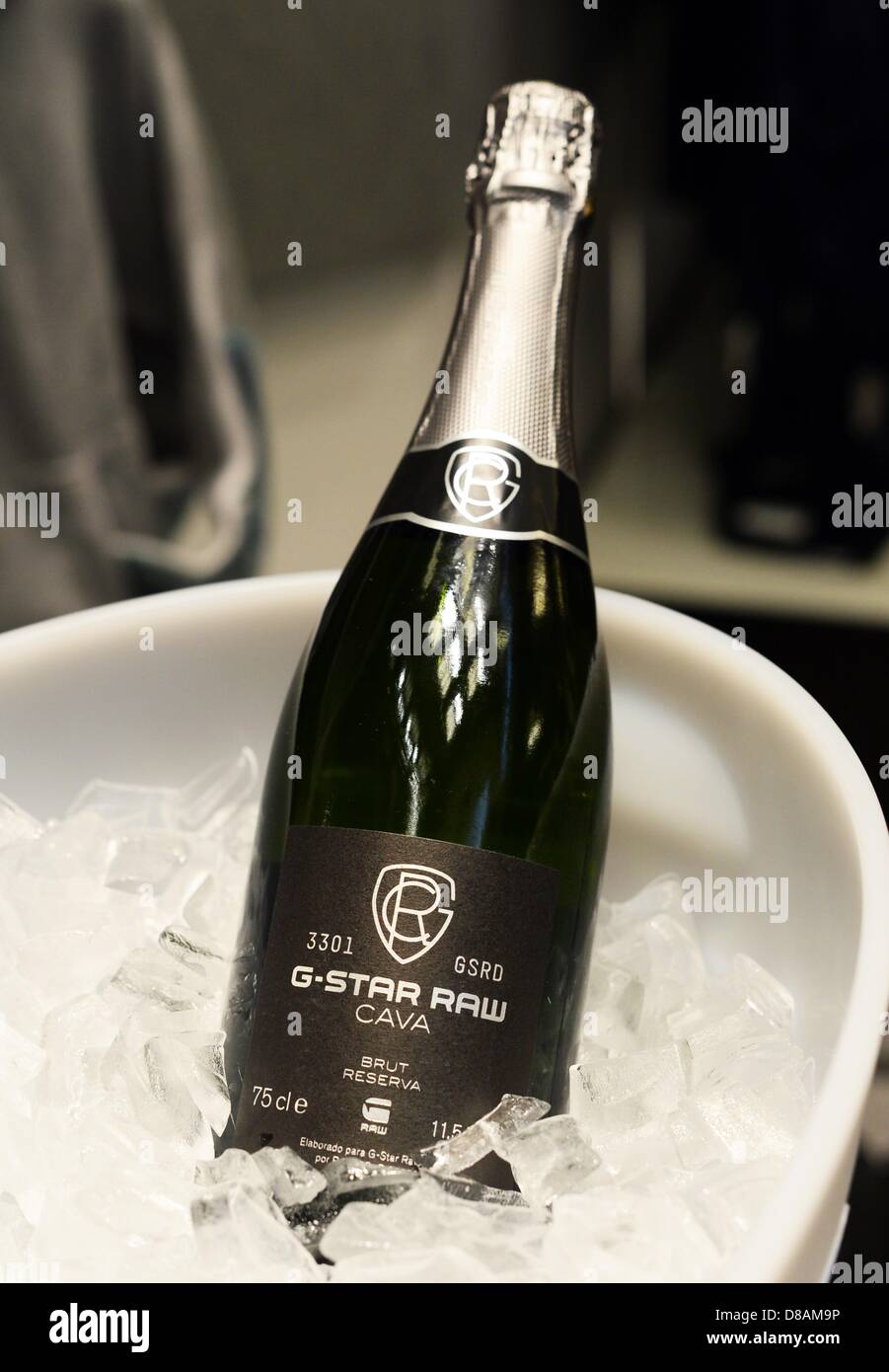 A bottle of G-Star RAW Cava sparkling wine is seen during the Grand Stock  Photo - Alamy