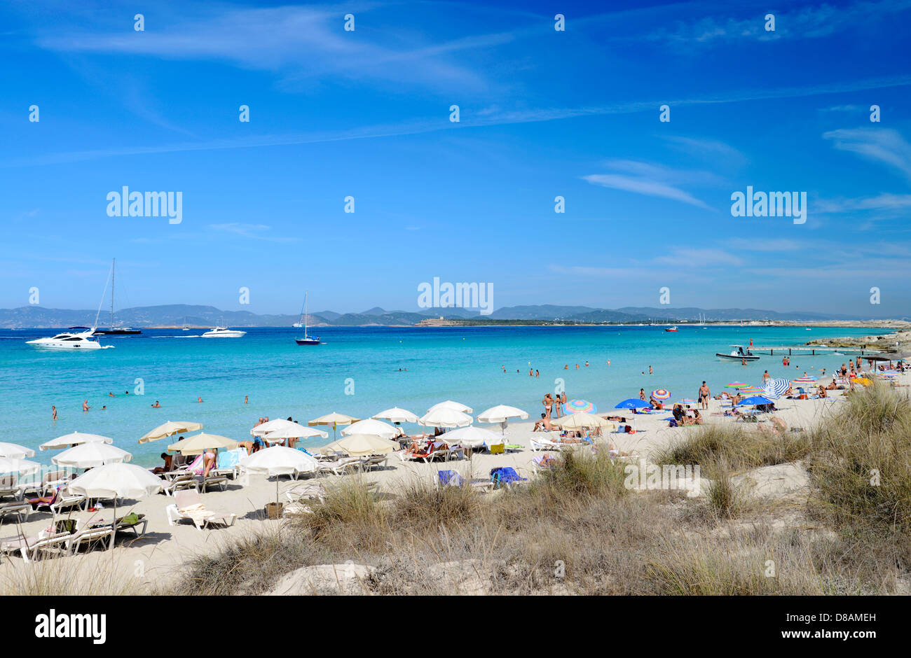 Playa de ses Illetes, Formentera, Balearic Islands, Spain Stock Photo