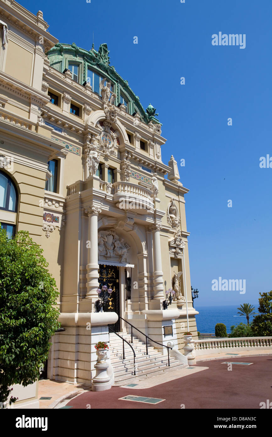 Entrance Monte Carlo Casino and Opera House, Monaco, French Riviera ...