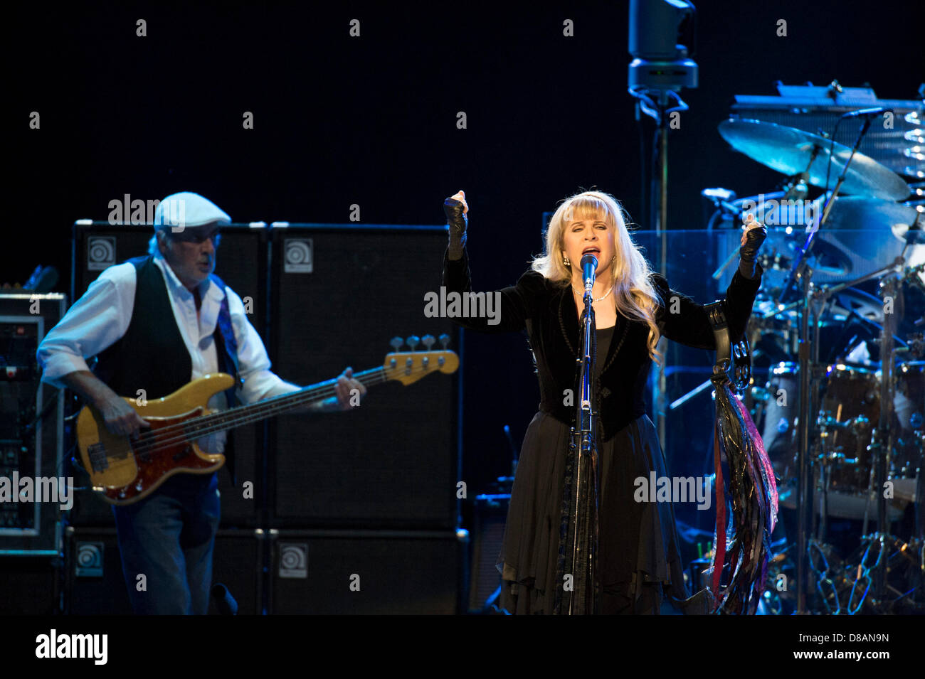 San Jose, California, USA. 22nd May 2013. JOHN MCVIE and STEVIE NICKS