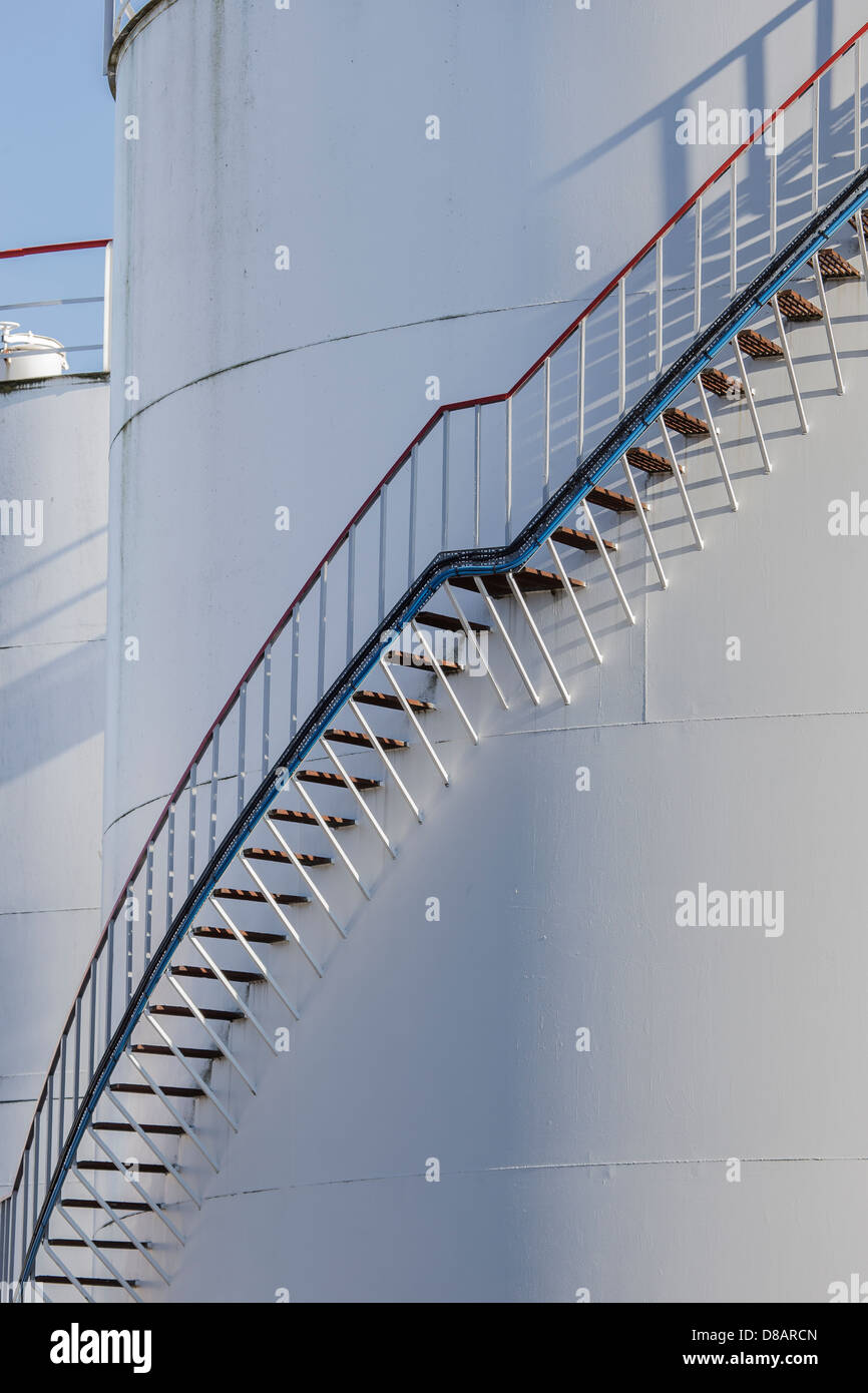 Oil storage tanks with stairs hires stock photography and images Alamy