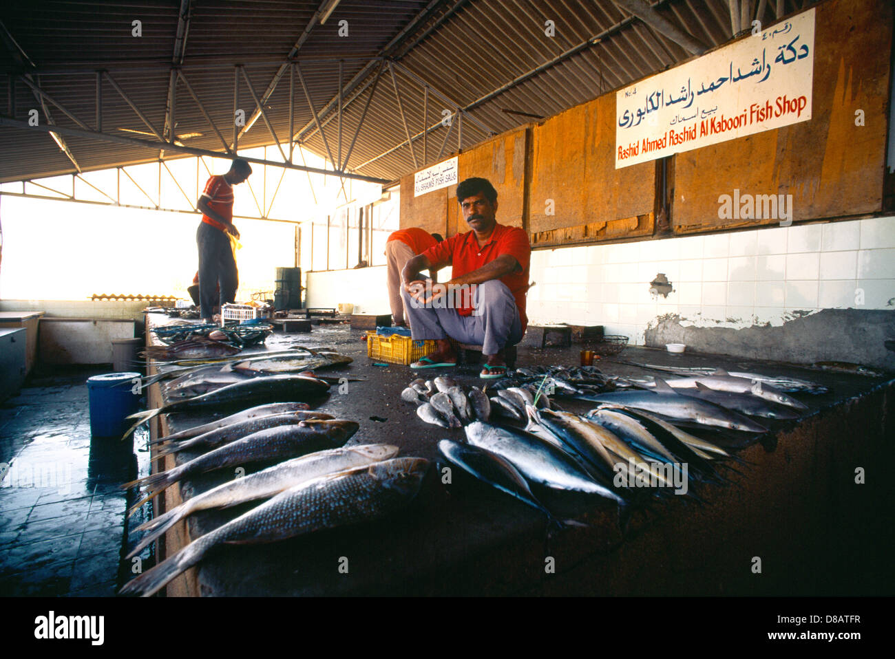 Fish Market Khor Fakkan Sharjah UAE Stock Photo Alamy
