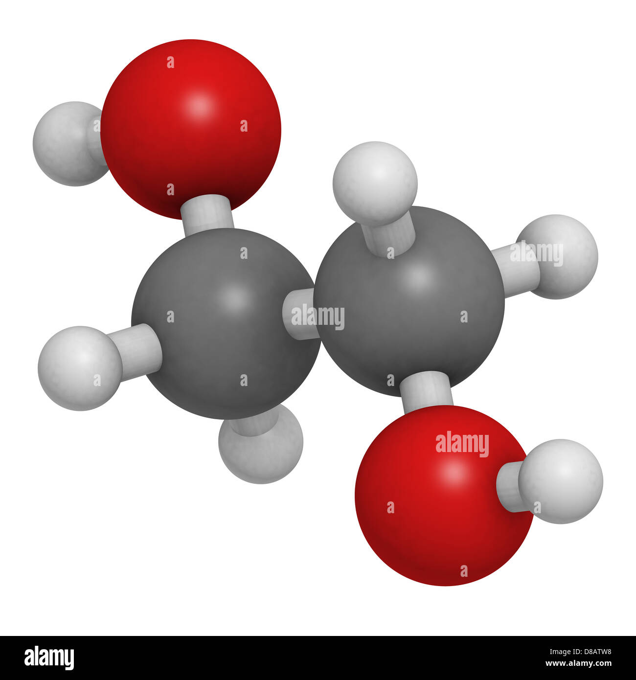 Ethylene glycol antifreeze molecule hires stock photography and images