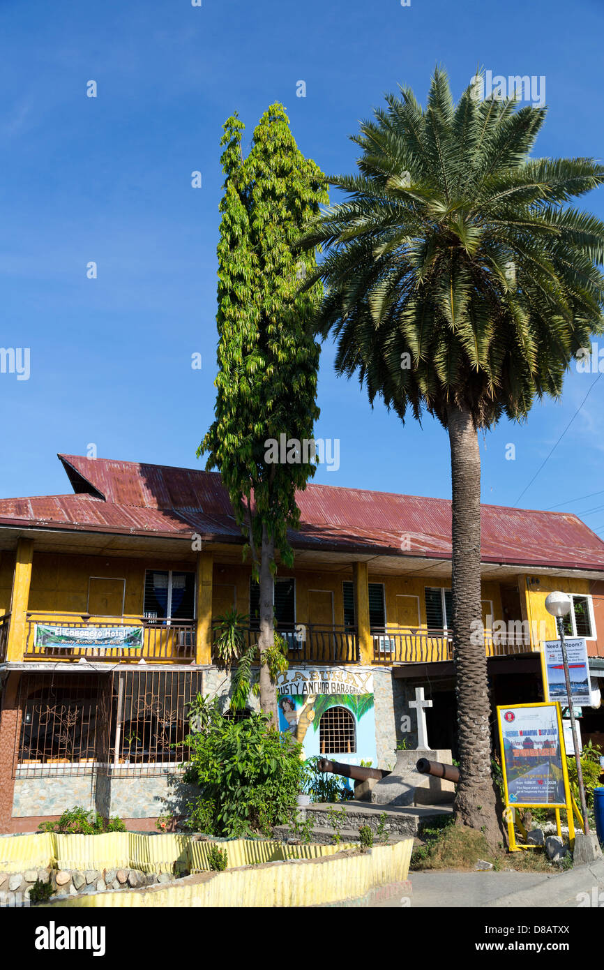 House Front in Puerto Galera on Mindoro Island, Philippines Stock Photo