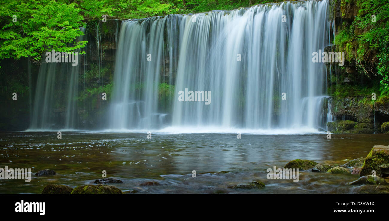 Scwd Ddwli near Pontneddfechan Ystradfellte Brecon Beacons Powys Wales ...