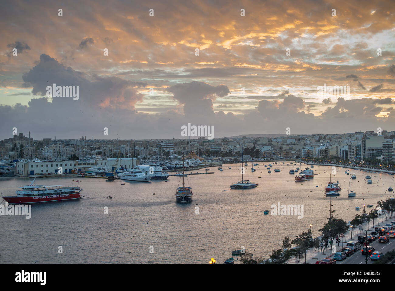 valletta-harbour-at-sunset-stock-photo-alamy