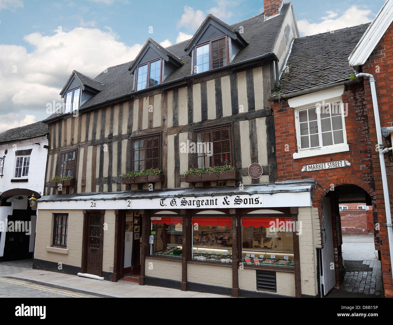 Elizabethan building Uttoxeter Staffordshire England Great Britain Stock Photo