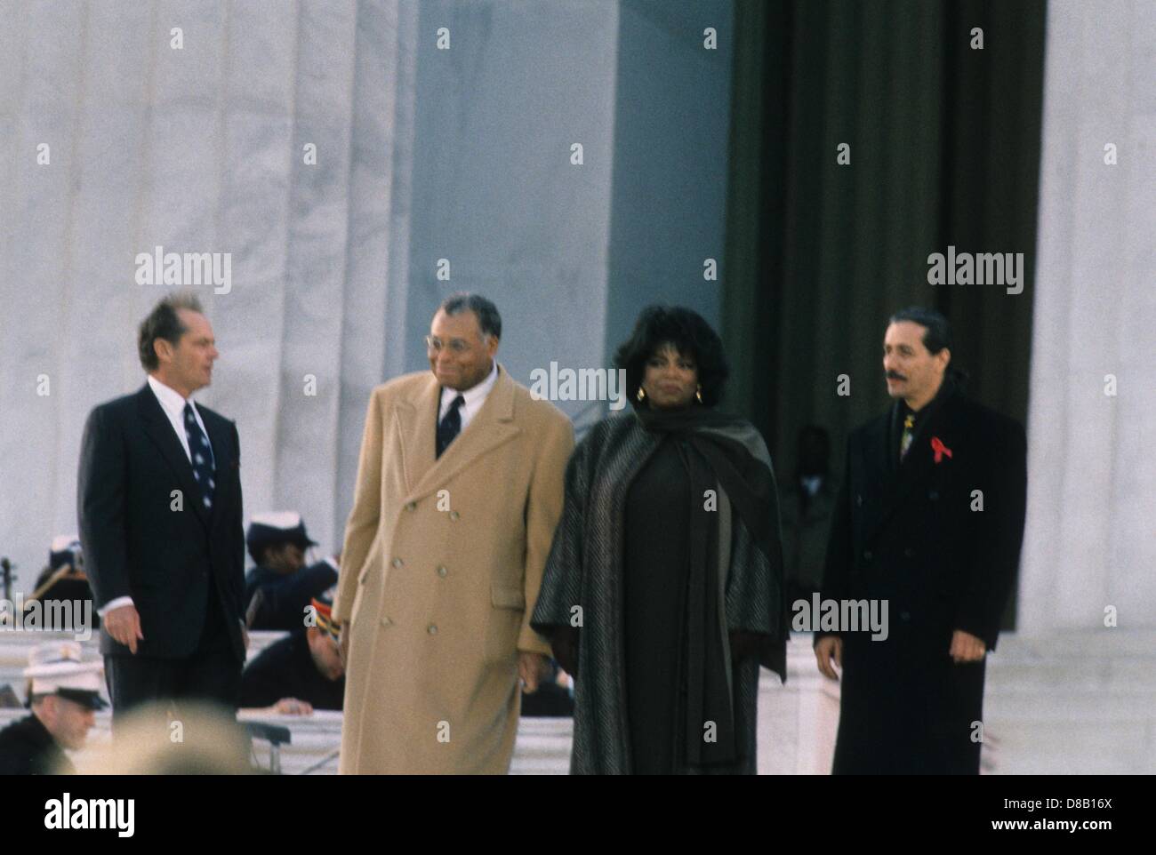 EARL JAMES JONES with Jack Nicholson , Oprah Winfrey and Edward James Stock  Photo - Alamy