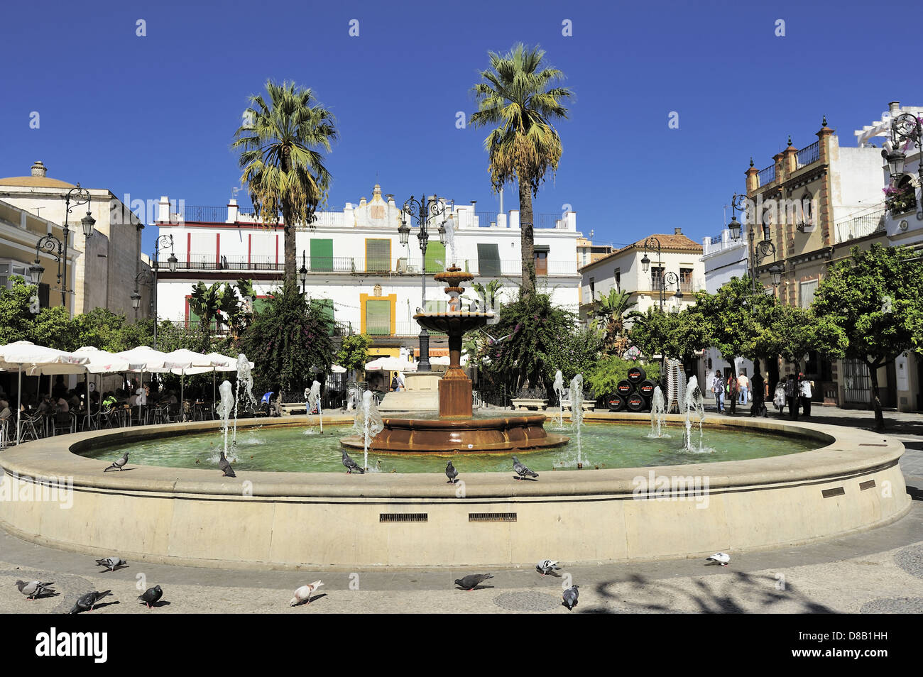 Plaza del Cabildo (Goverment Square), Sanlucar de Barrameda, Spain Stock Photo