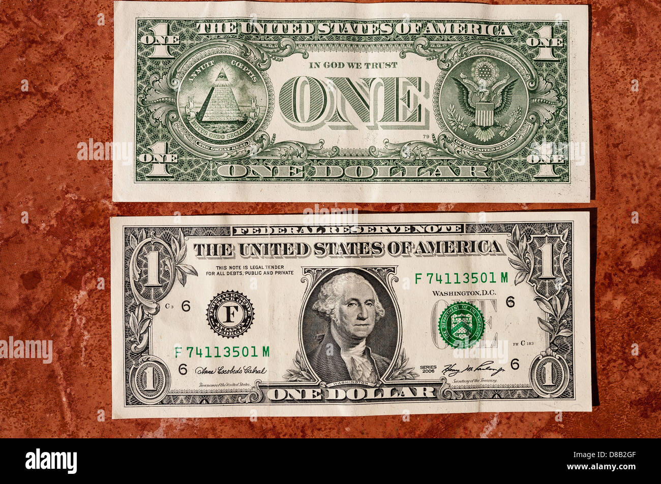 Back and front dollar bill hi-res stock photography and images - Alamy