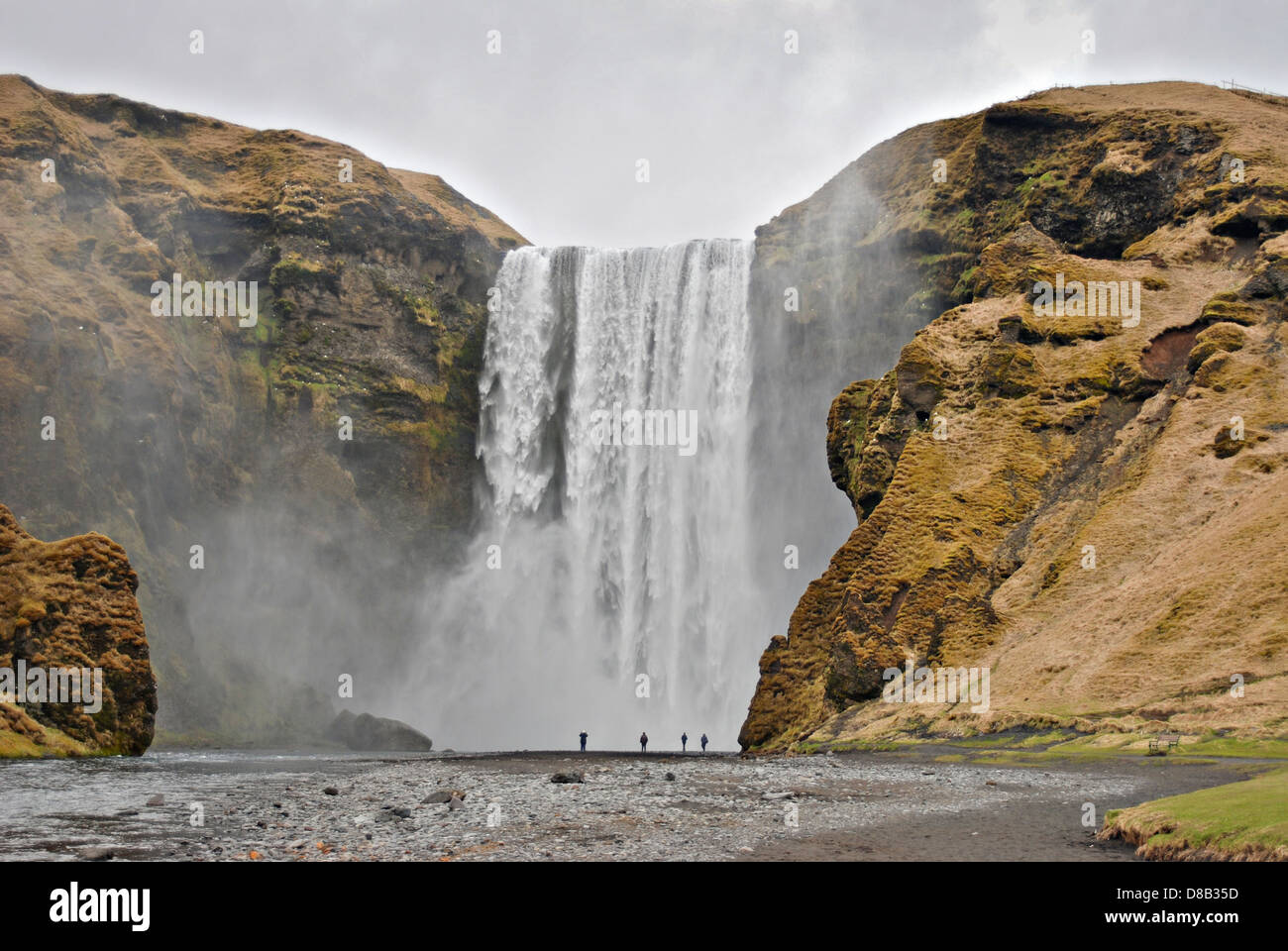 Skogafoss waterfall, South Iceland, Europe Stock Photo