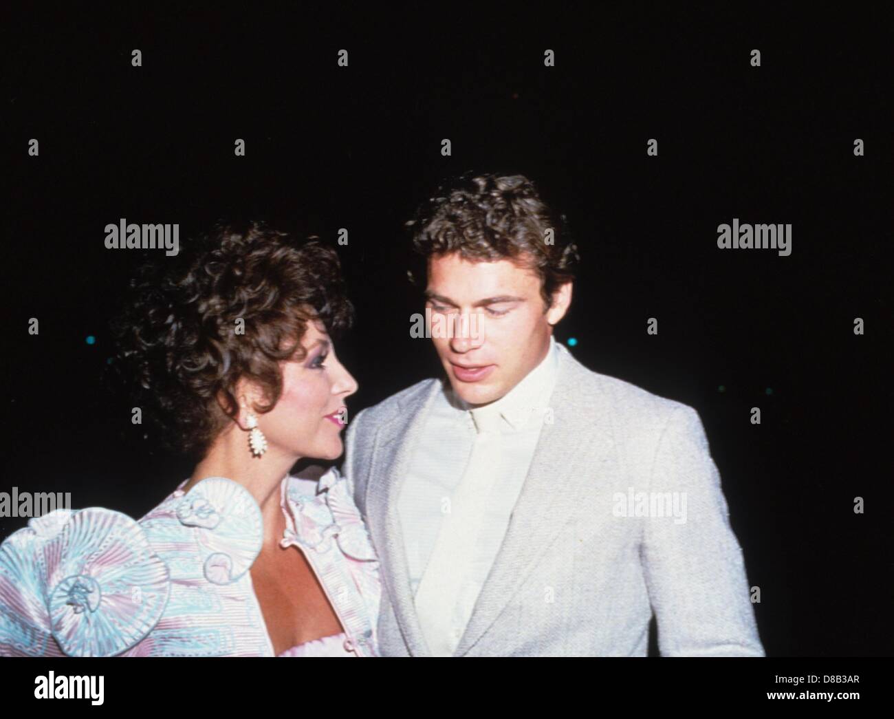 JON ERIK HEXUM with Joan Collins.n0737.Supplied by   Photos, inc.(Credit Image: © Supplied By Globe Photos, Inc/Globe Photos/ZUMAPRESS.com) Stock Photo