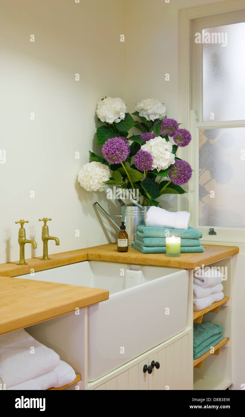 kitchen sink laundry room Stock Photo Alamy