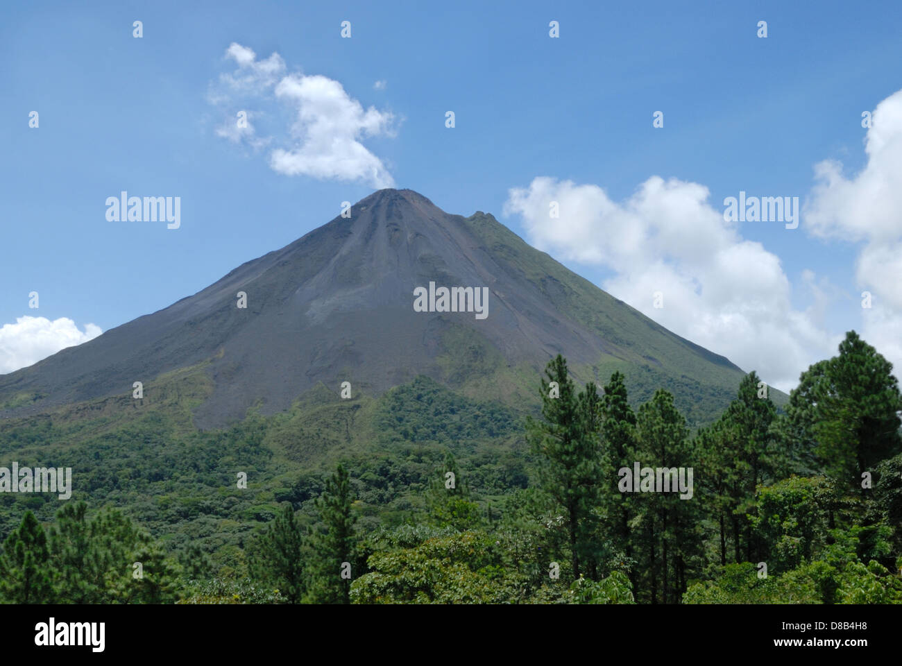 Arenal Volcano in Costa Rica Stock Photo