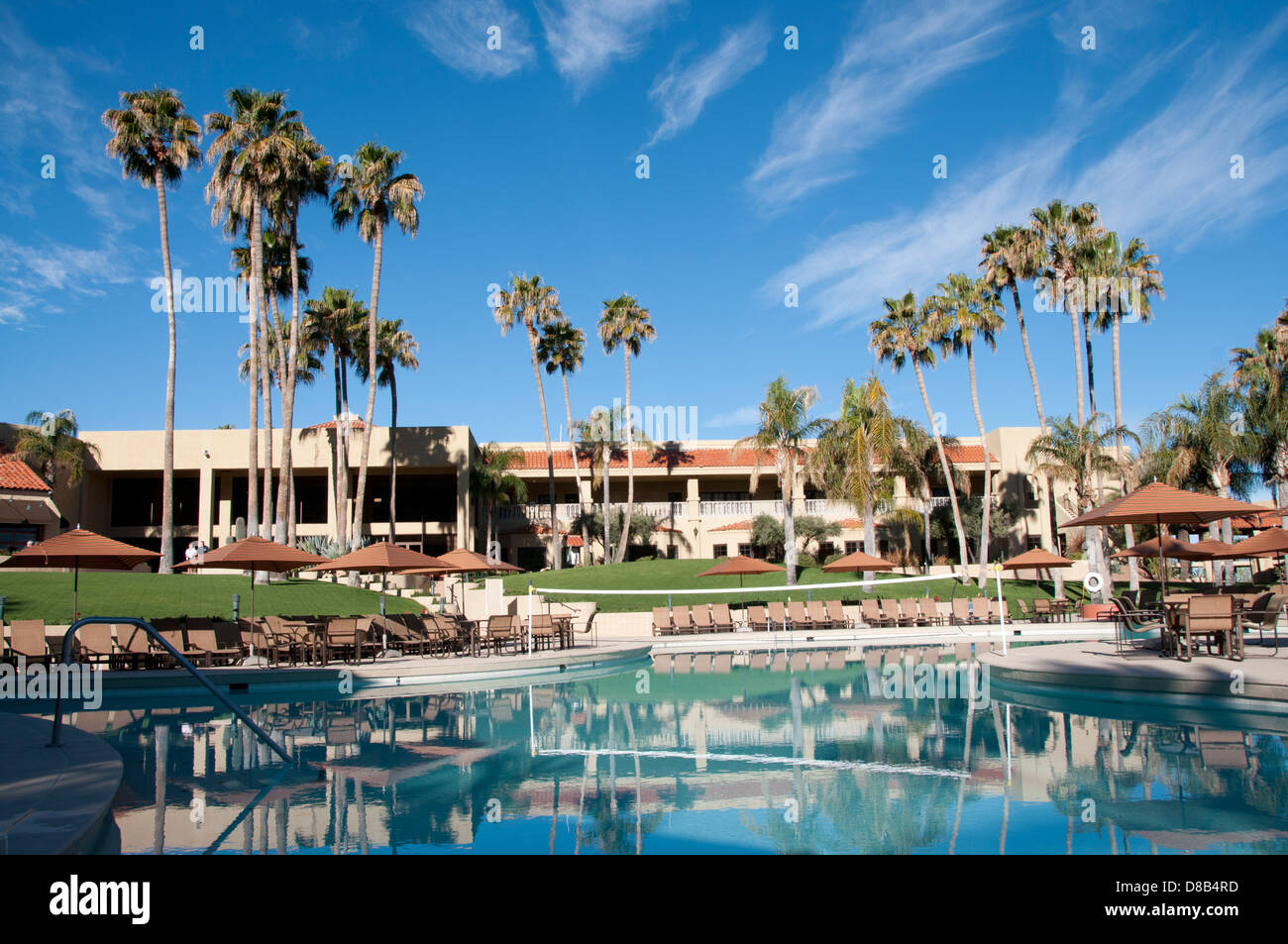 Arizona hotel resort pool Stock Photo