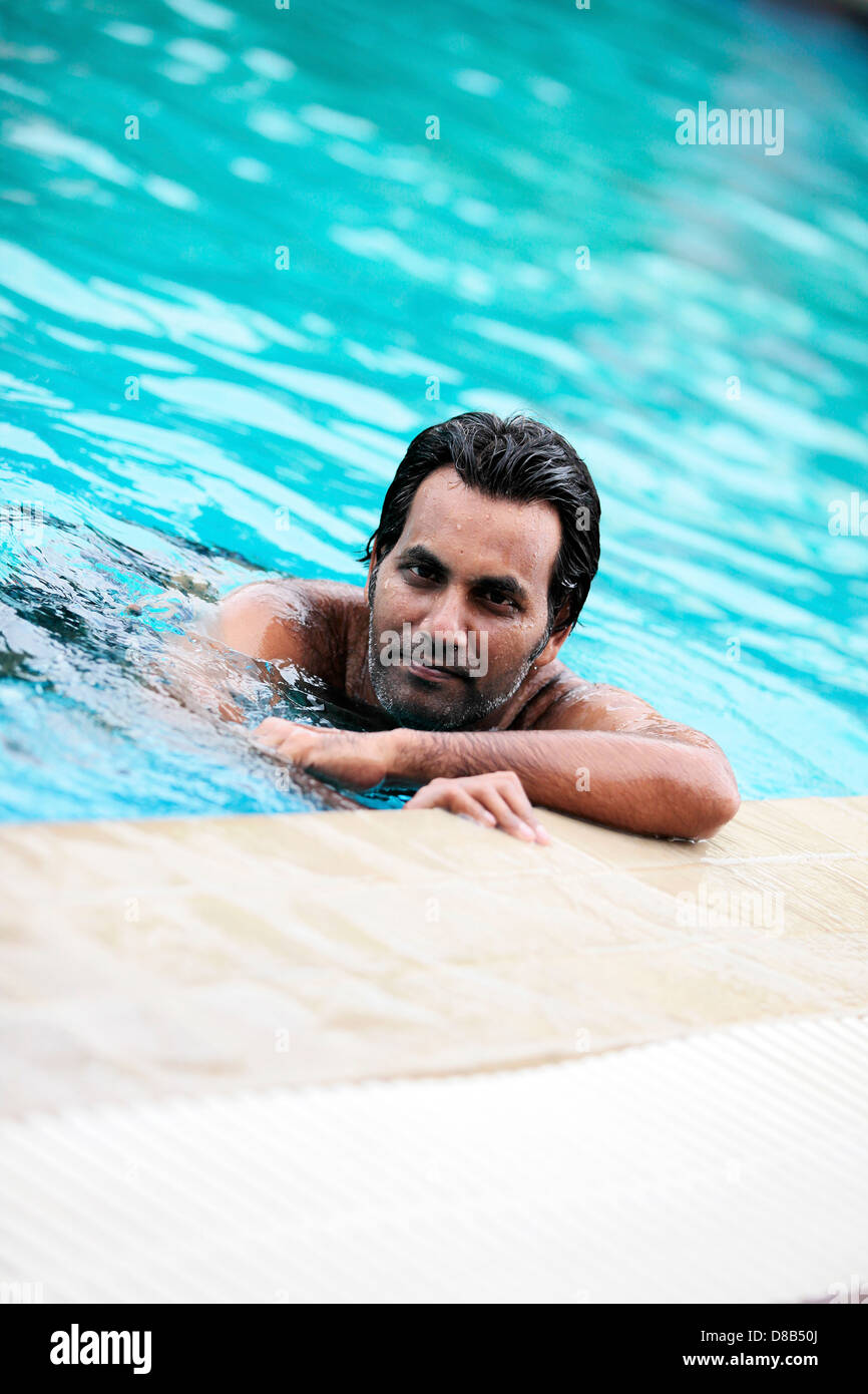 Fun at the pool Stock Photo - Alamy