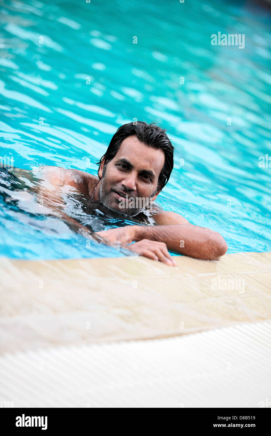 Fun at the pool Stock Photo - Alamy