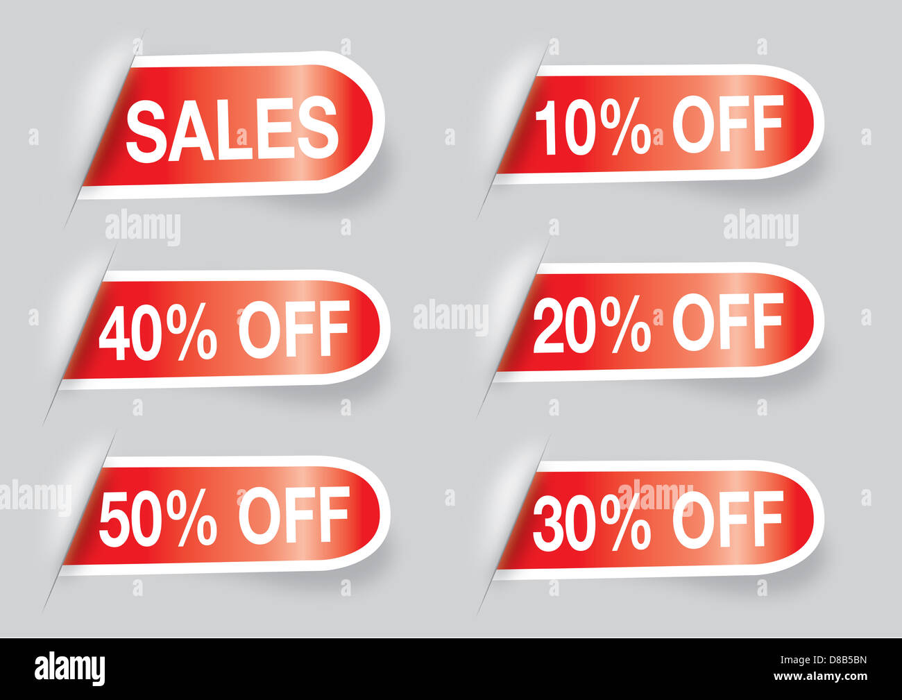 Set sale discount labels hi-res stock photography and images - Alamy