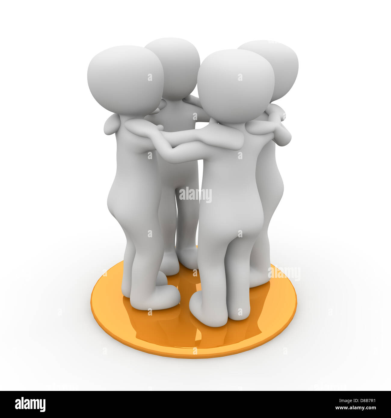 Friends have to stick together and stand on the same ground Stock Photo