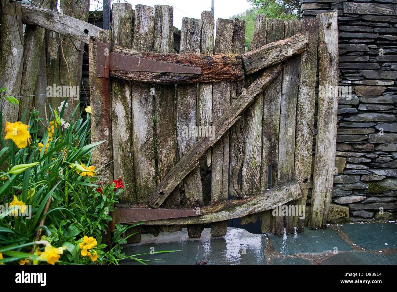 Old Gate Stock Photo Alamy