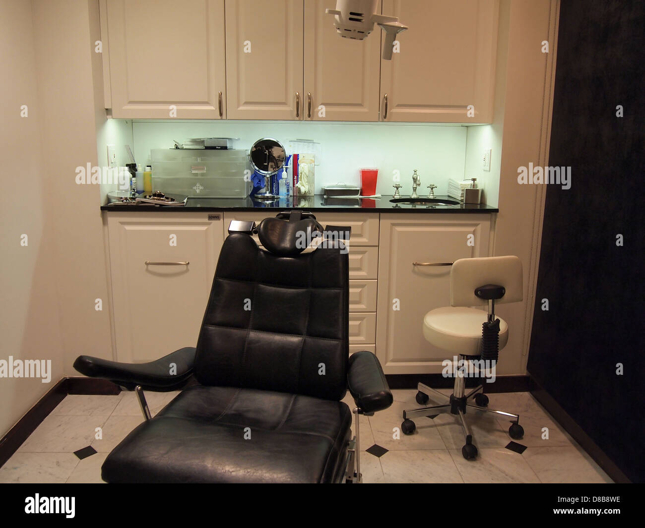 A very clean and sterile medical examination room, United States, May