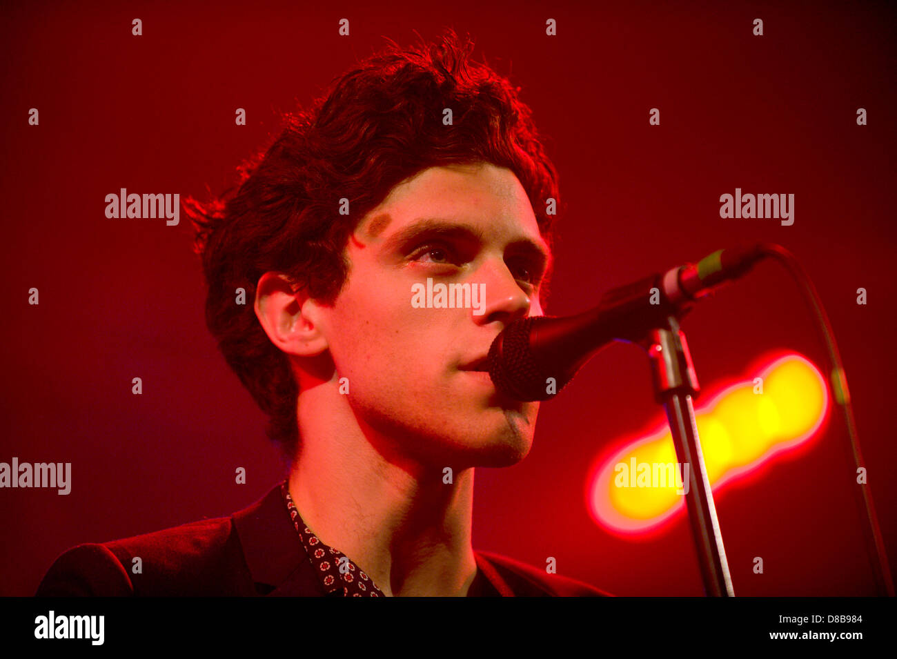 Charlie Fink of Noah and the Whale performing at Hay Festival Hay-on-Wye Powys Wales UK. Credit: Jeff Morgan/Alamy Live News Stock Photo
