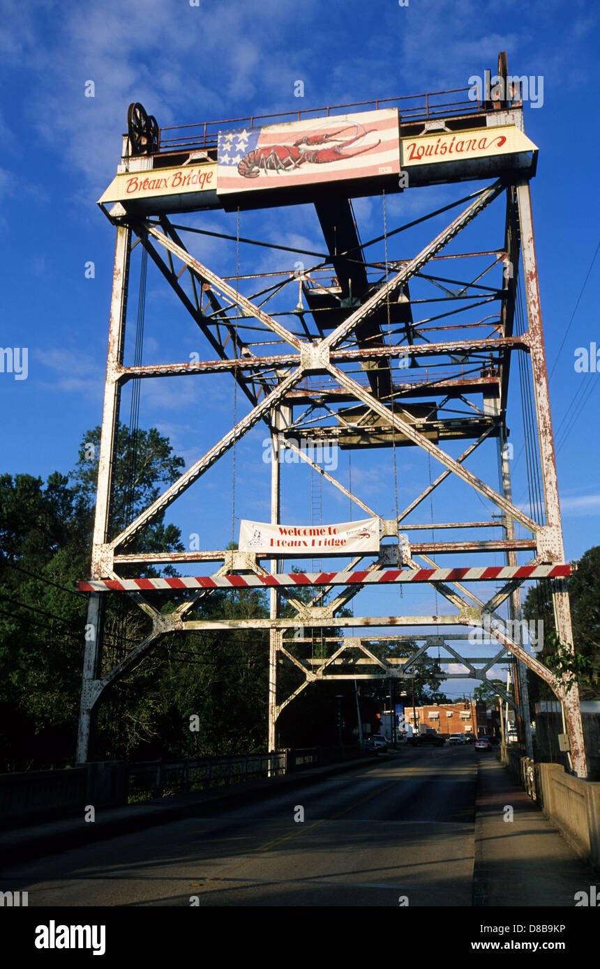 Elk2834038v Louisiana, Cajun Country, Breaux Bridge, bridge Stock