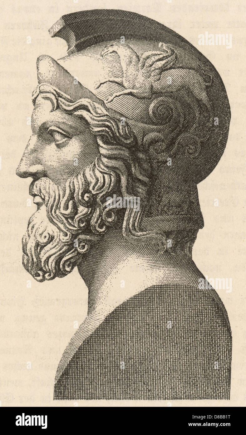 Miltiades Bust Stock Photo Alamy