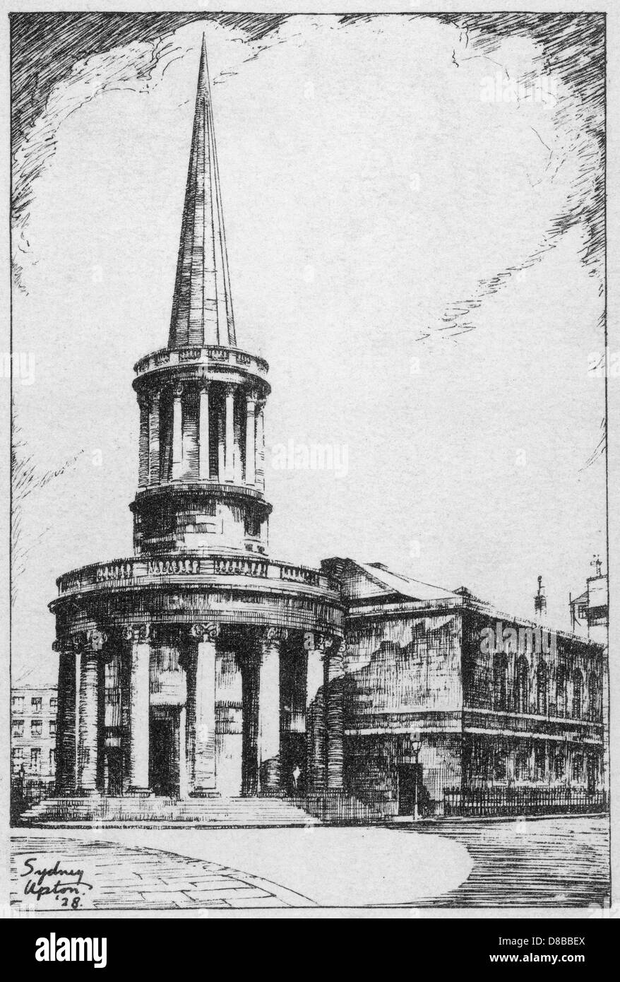 ALL SOULS CHURCH / NASH Stock Photo Alamy