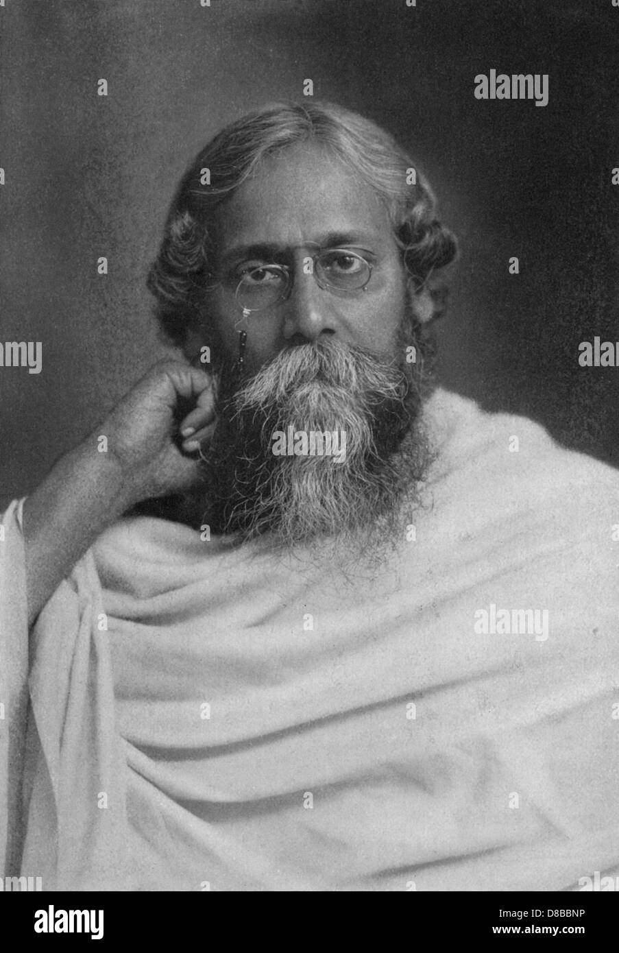 Rabindranath Tagore Stock Photo