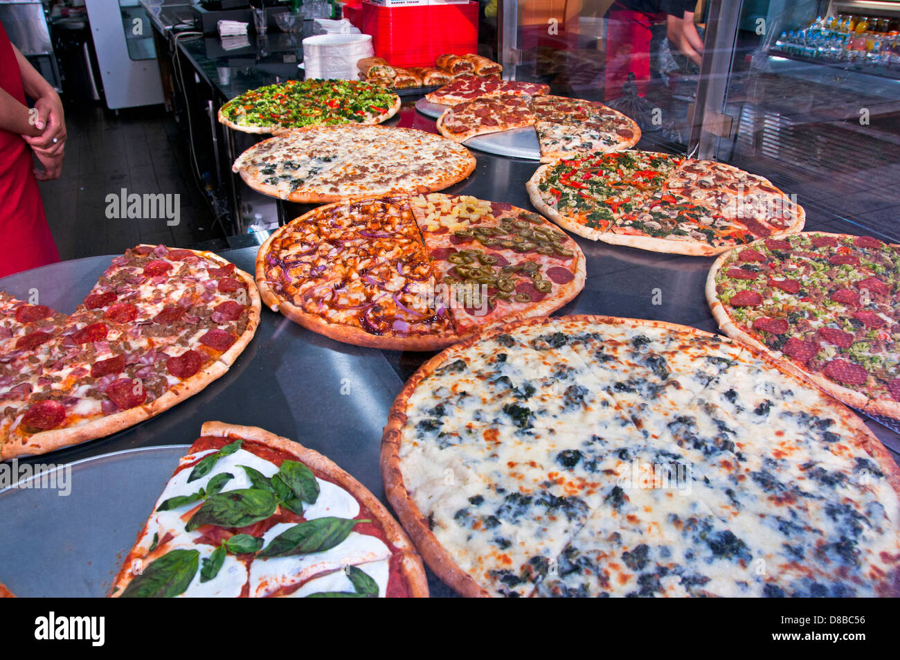 Pizza by the slice Stock Photo